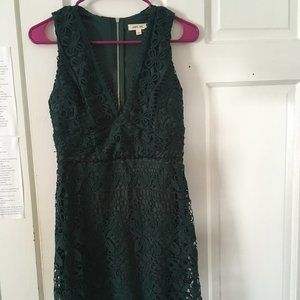 Green Lace Cocktail Dress